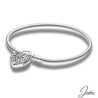 Bracelet maille serpent | Coeur Blindé Bracelet Jawhar.fr Baroque 21 cm 