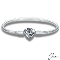 Bracelet maille serpent | Heart Tree Bracelet Jawhar.fr 18 cm 