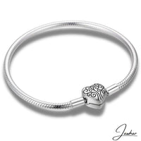 Bracelet maille serpent | Heart Tree Bracelet Jawhar.fr 